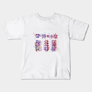 Lumbar spine structure Kids T-Shirt